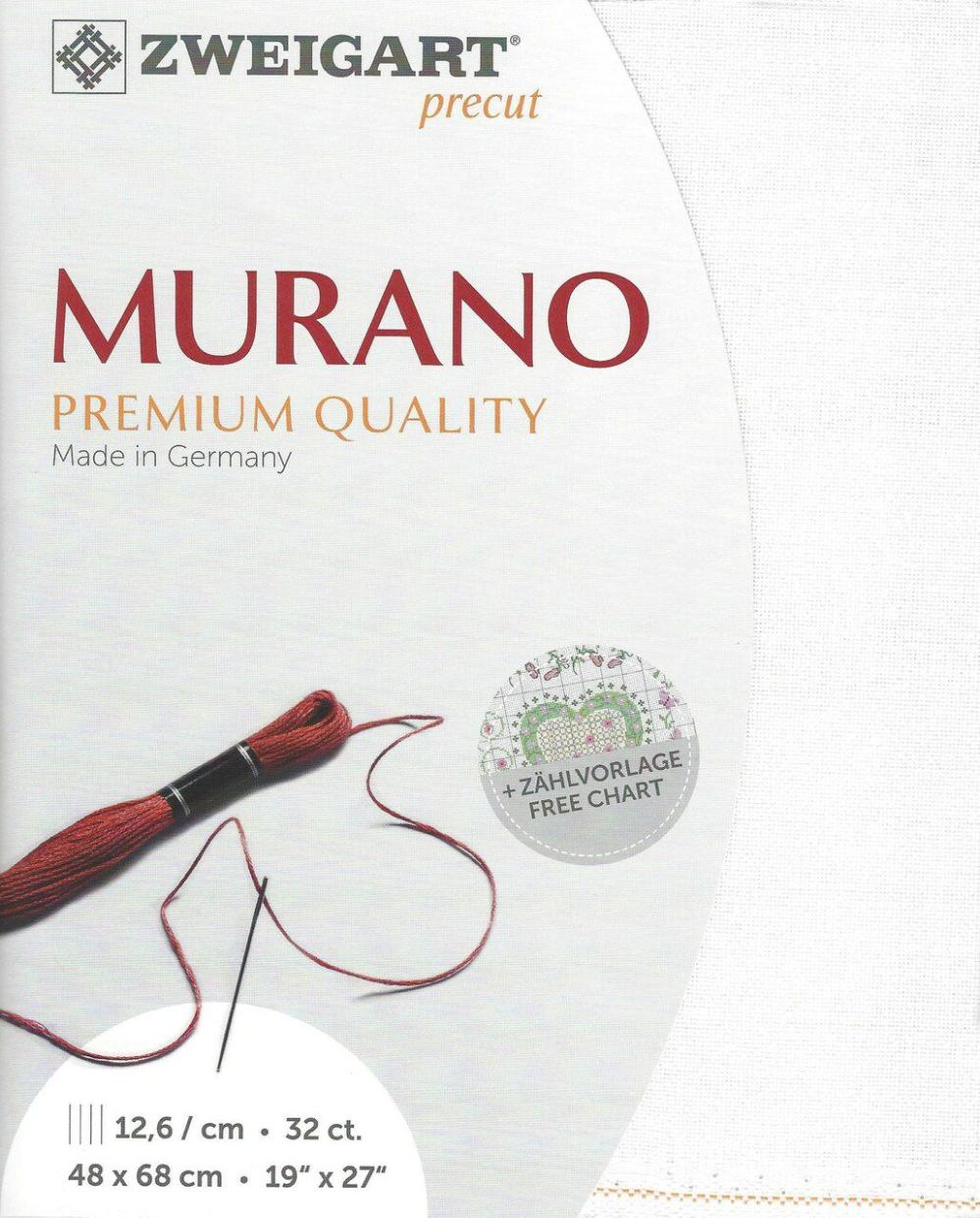 Precut Murano 3984/100 White  |   Cloth & Canvas Cloth & Canvas Cloth & Canvas