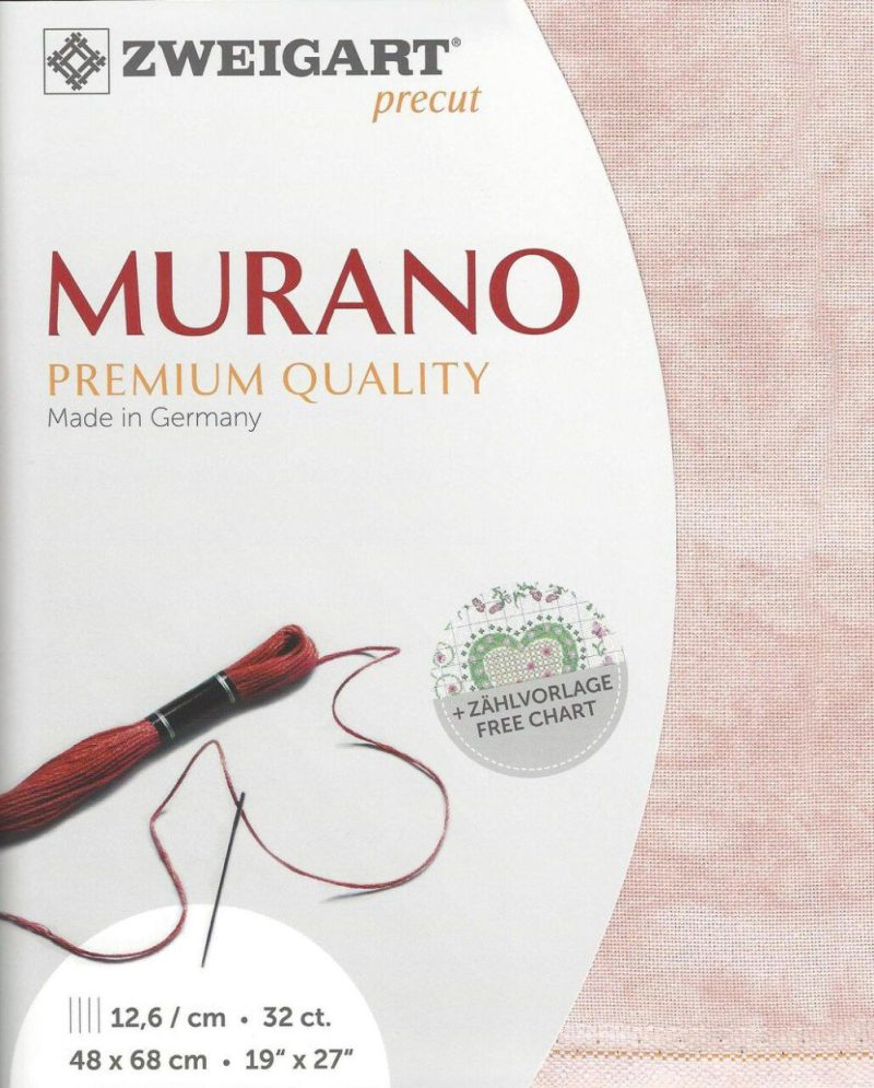 Precut Murano Vintage 32 count Vintage Pink Marble 3984/4269  |   Cloth & Canvas Cloth & Canvas Cloth & Canvas