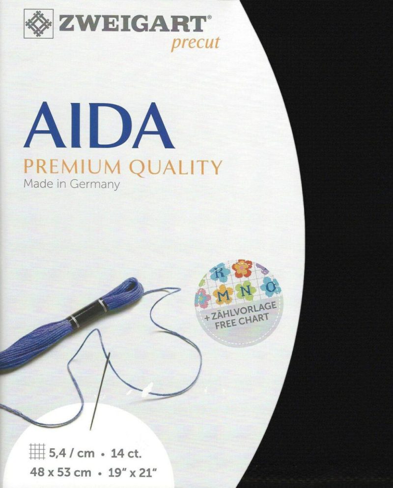 Precut Stern-Aida 14 count Black 3706/720  |   Cloth & Canvas Cloth & Canvas Cloth & Canvas