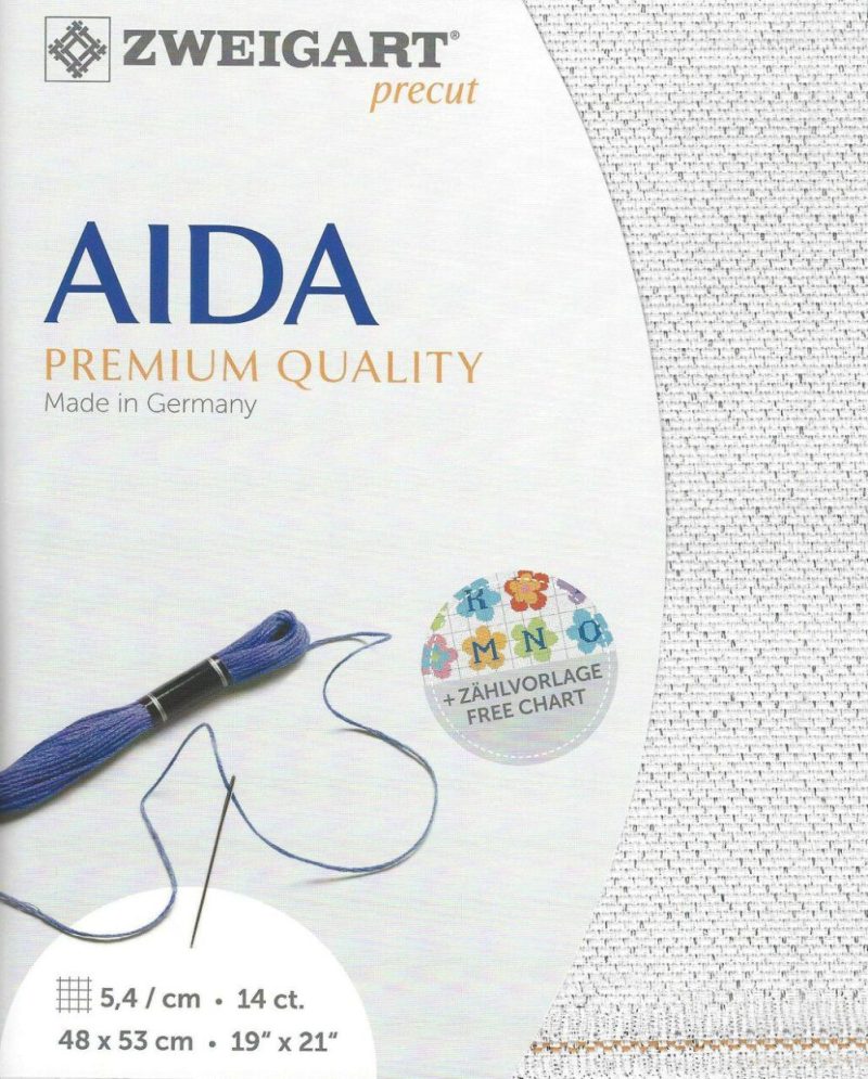 Precut Stern-Aida 14 count Silver Flecked White 3706/17  |   Cloth & Canvas Cloth & Canvas Cloth & Canvas