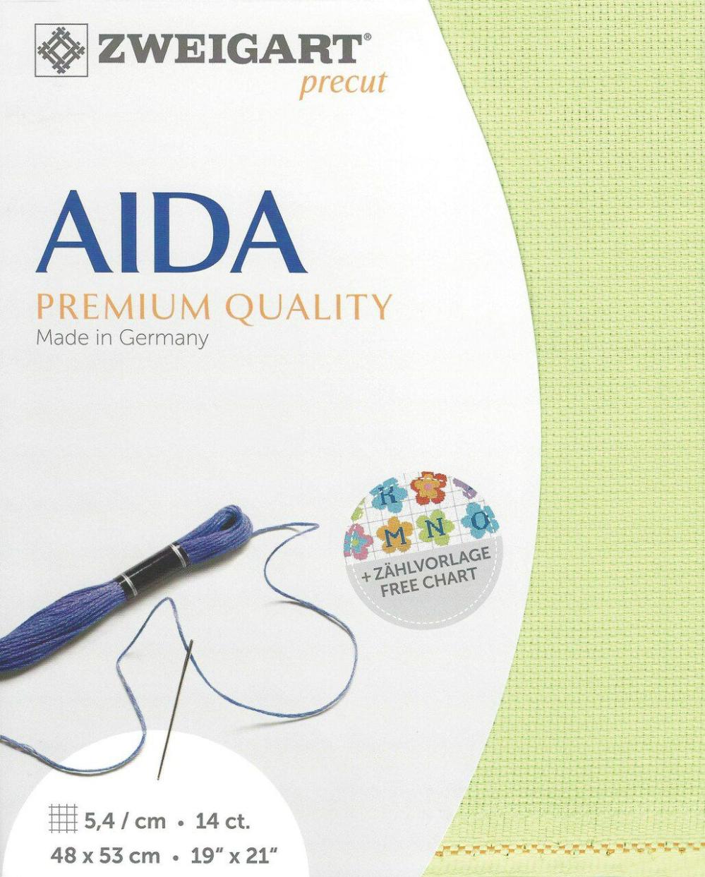 Precut Stern-Aida 3706/6122 Lime  |   Cloth & Canvas Cloth & Canvas Cloth & Canvas