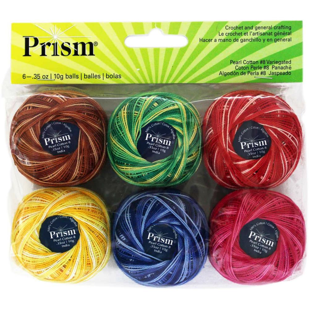 Prism® Size 8 Variegated Pearl Cotton Balls, 35oz.  |   Floss Packs Floss Packs Floss Packs