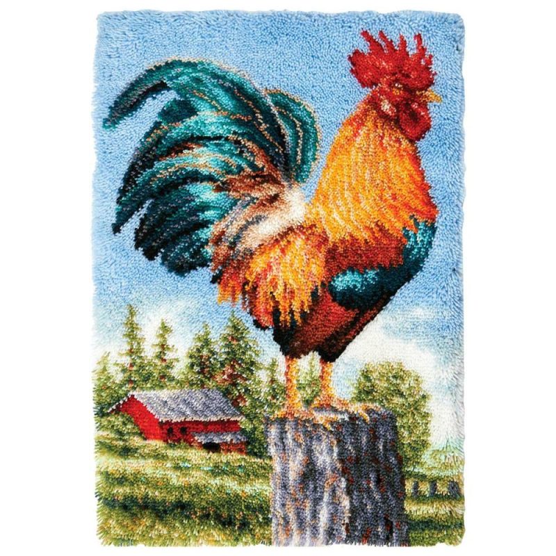 Proud Rooster Latch Hook Kit Multicolor |   Latch Hook Latch Hook Latch Hook