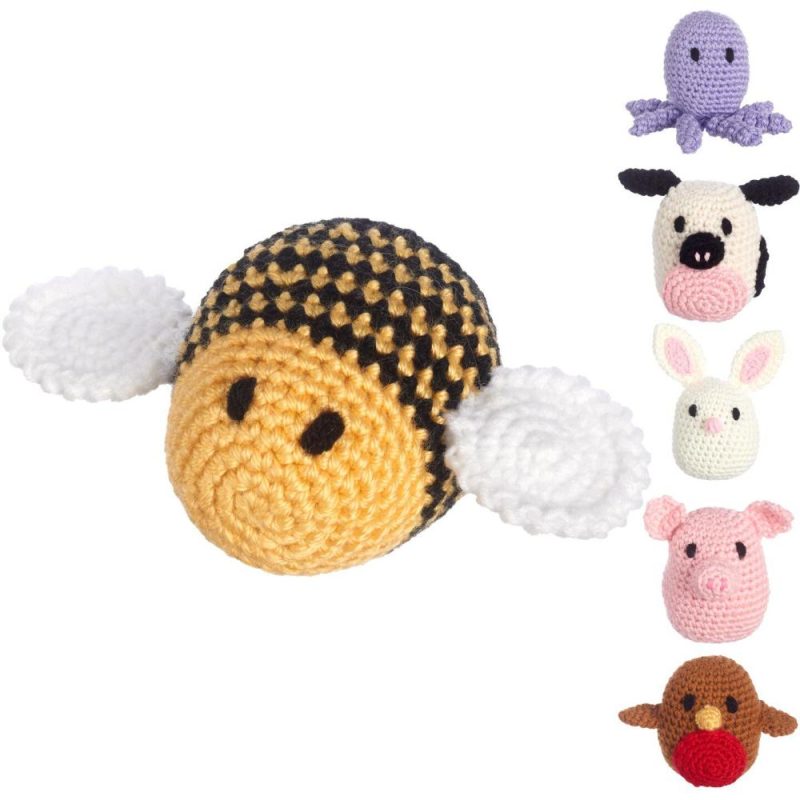 Pudgies Animals Crochet Kit, Bee, 3″, Complete Crochet kit, Learn to Crochet Animal Starter kit for All Ages, Includes Instructions, DIY amigurumi Crochet Kits  |   Crochet Supplies Crochet Supplies Crochet Supplies