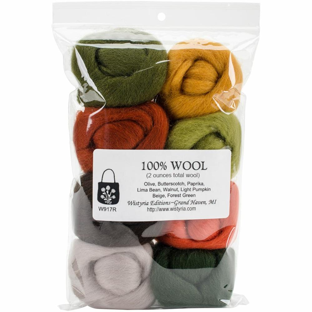 Pumpkin Patch Wool Roving Rolls, 2oz.  |   Felting Felting Felting