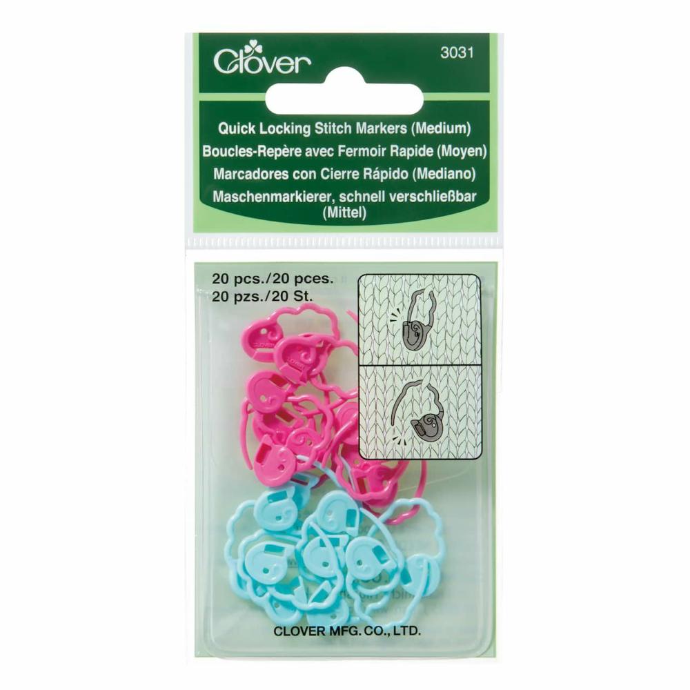 Quick-Locking Stitch Markers, Medium  |   Stitch Markers Knitting & Crochet Stitch Markers