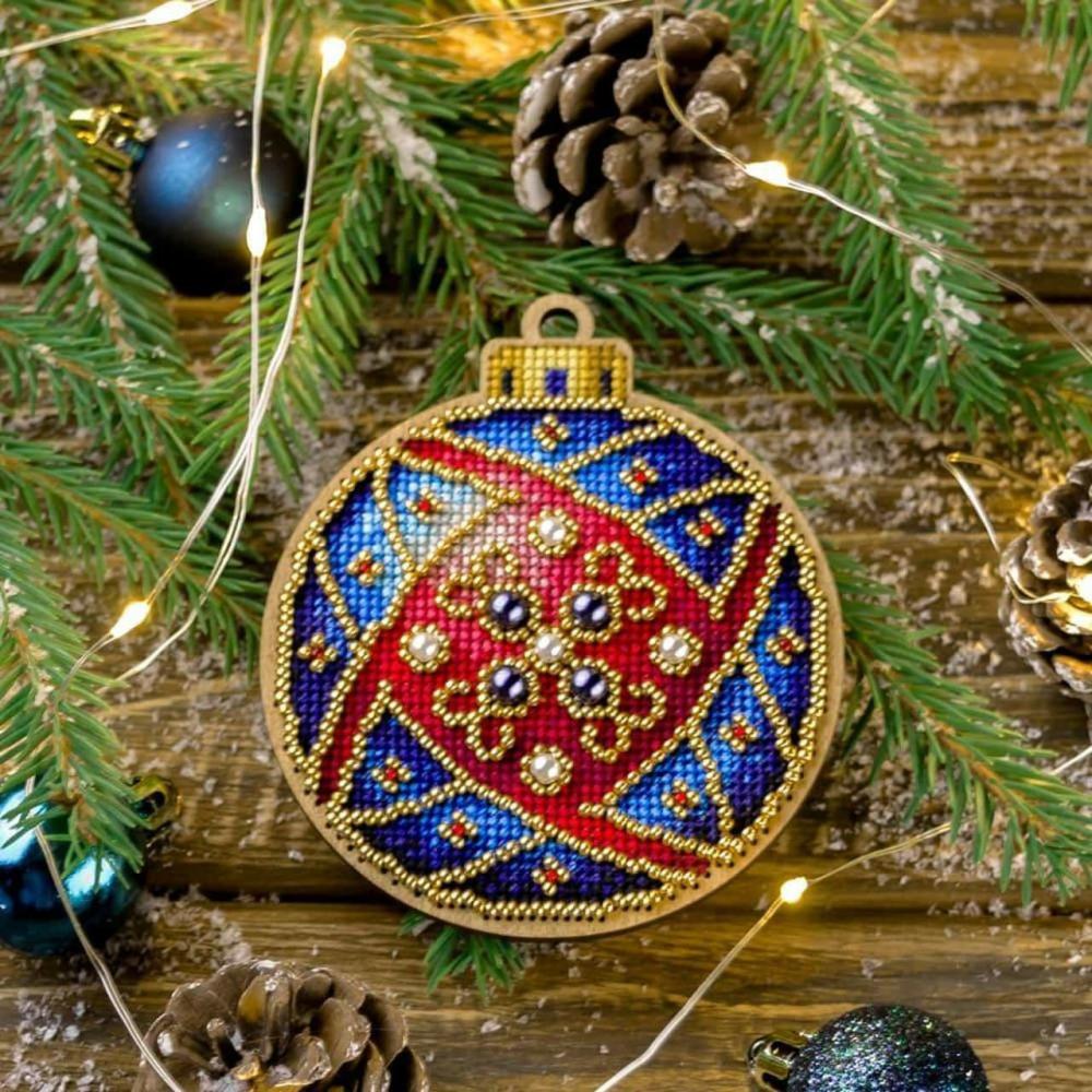 Red & Blue Ornament Cross-Stitch Kit  |   Cross Stitch & Embroidery Cross Stitch & Embroidery Cross Stitch & Embroidery