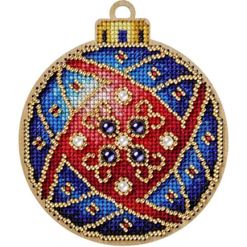 Red & Blue Ornament Cross-Stitch Kit  |   Cross Stitch & Embroidery Cross Stitch & Embroidery Cross Stitch & Embroidery