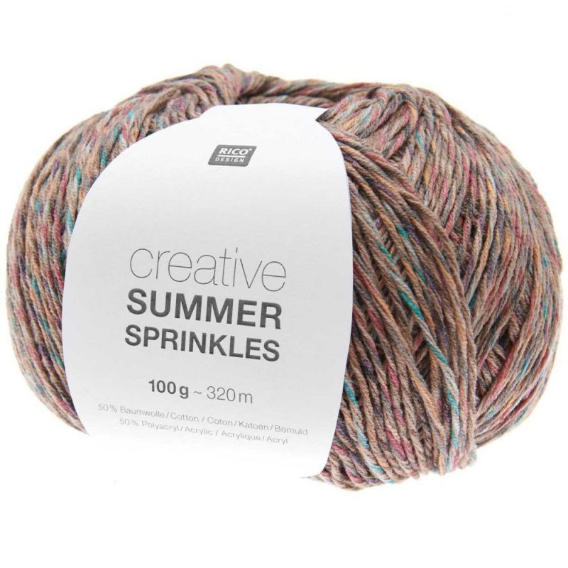 Rico Creative Summer Sprinkles – Cotton Blend Yarn – Fine – #002 Terra  |   Basic Yarn Basic Yarn Basic Yarn