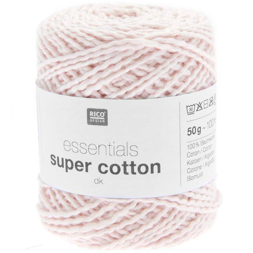 Rico Essentials Super Cotton DK – 100% Cotton – #006 Powder  |   Basic Yarn Basic Yarn Basic Yarn