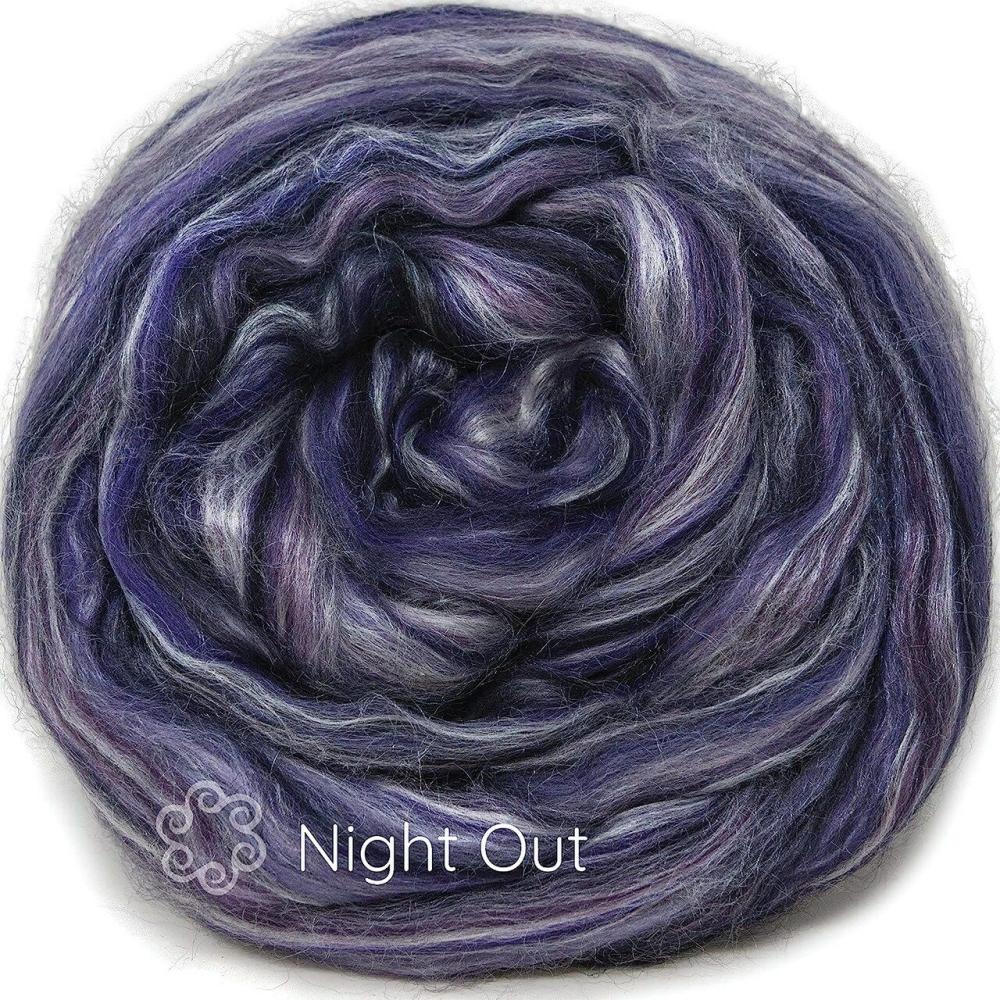 Silk Merino Blended Roving. Soft Combed Top Fiber for Spinning, Felting, & Fiber Arts.  |   Felting Felting Felting