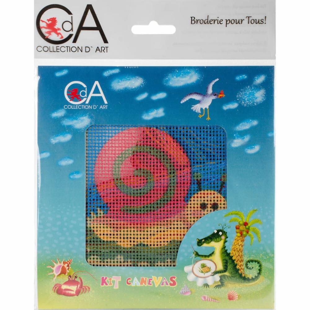 Snail Stamped Needlepoint Kit  |   Needlepoint Needlepoint Needlepoint