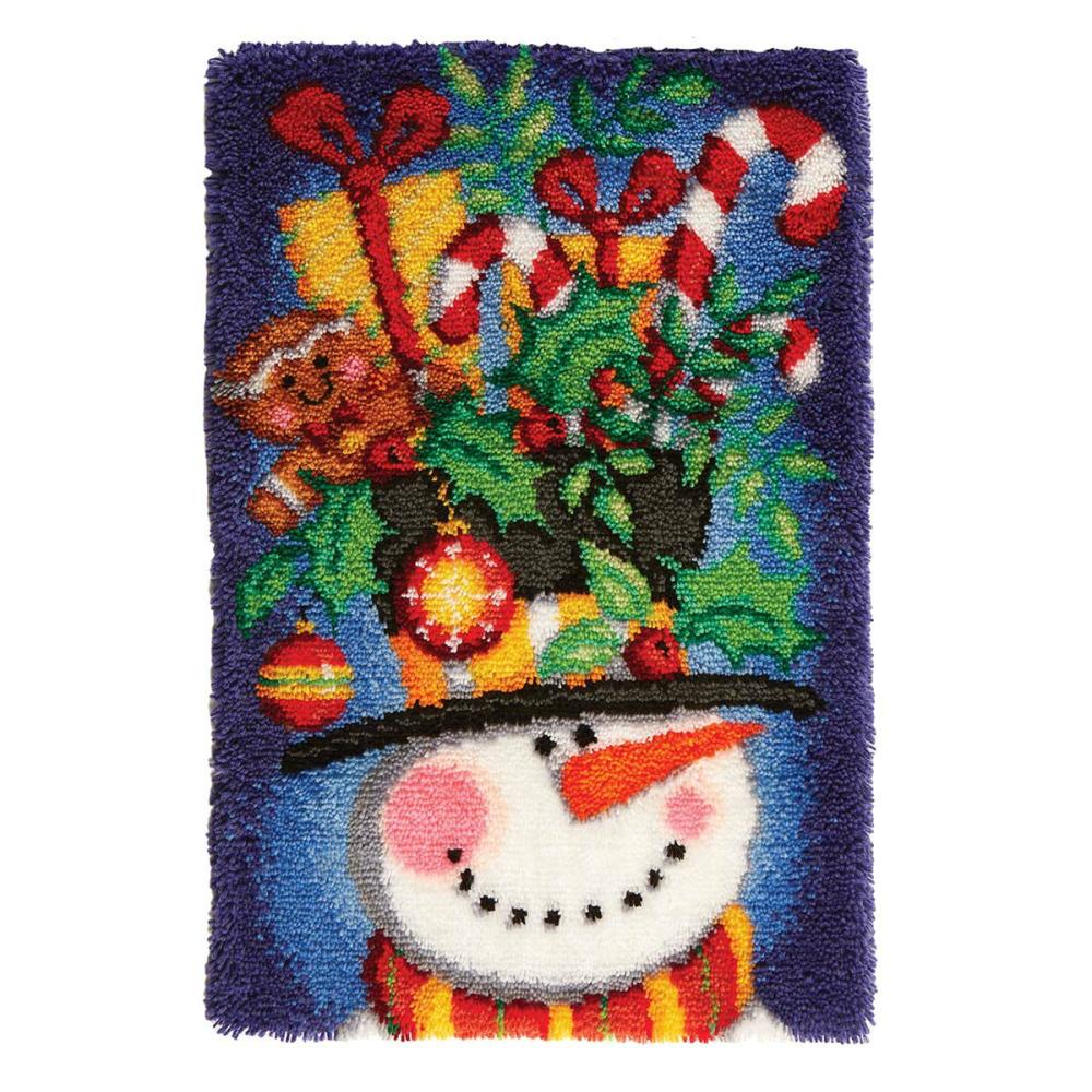 Snowman Celebration Latch Hook Kit Multicolor |   Latch Hook Latch Hook Latch Hook