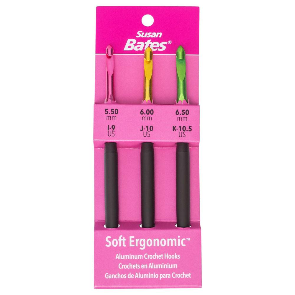 Soft Ergonomic™ Crochet Hook Set, I- K  |   Crochet Supplies Crochet Supplies Crochet Supplies