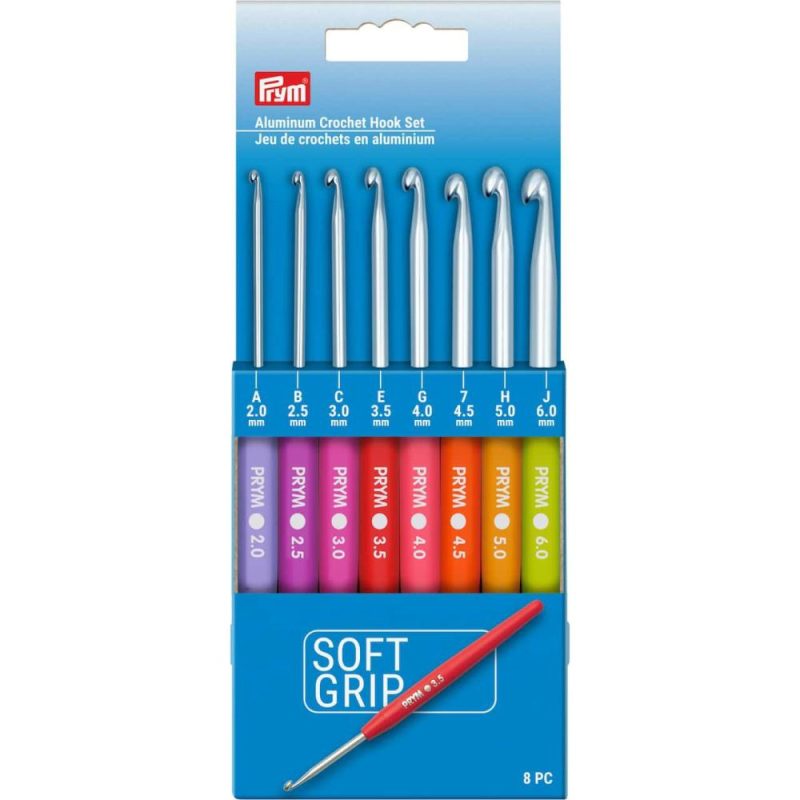 Soft Grip Aluminum Crochet Hook Set, A-J  |   Crochet Supplies Crochet Supplies Crochet Supplies