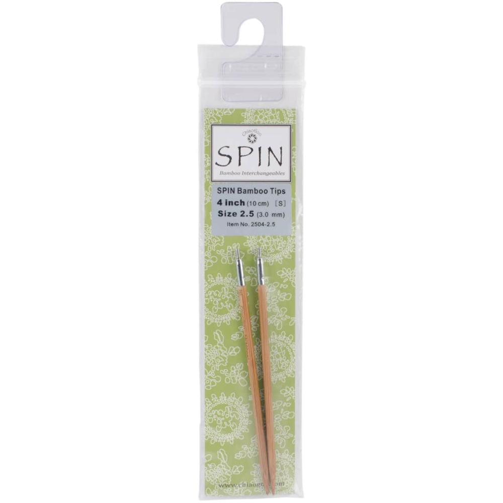 SPIN™ 4″ Bamboo Interchangeable Tips, Size 2.5  |   Knitting Supplies Knitting & Crochet Knitting Supplies