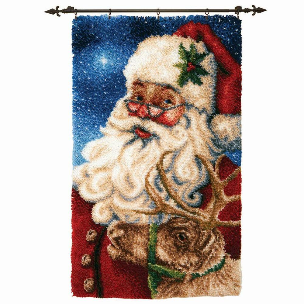 Starlight Santa Kit & Hanger Latch Hook Kit Multicolor |   Latch Hook Latch Hook Latch Hook