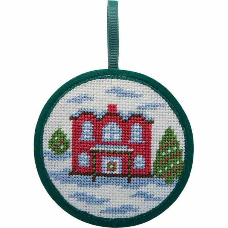 Stitch-Ups Needlepoint Ornament Kit- Red House Multicolor |   Needlepoint Needlepoint Multicolor