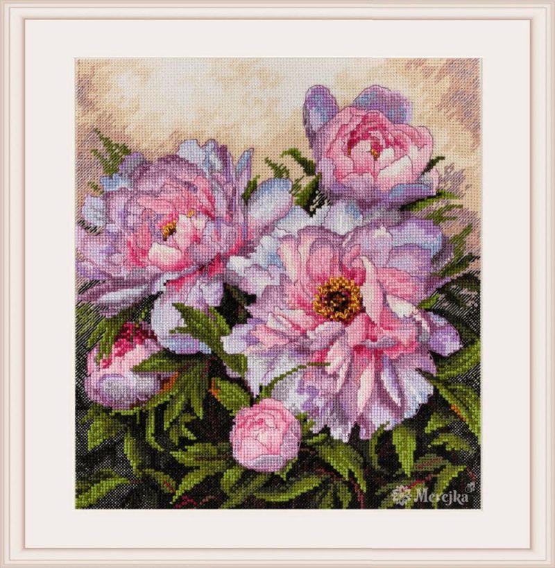 Tender Peonies K-177 Counted Cross-Stitch Kit  |   Cross Stitch & Embroidery Cross Stitch & Embroidery Cross Stitch & Embroidery