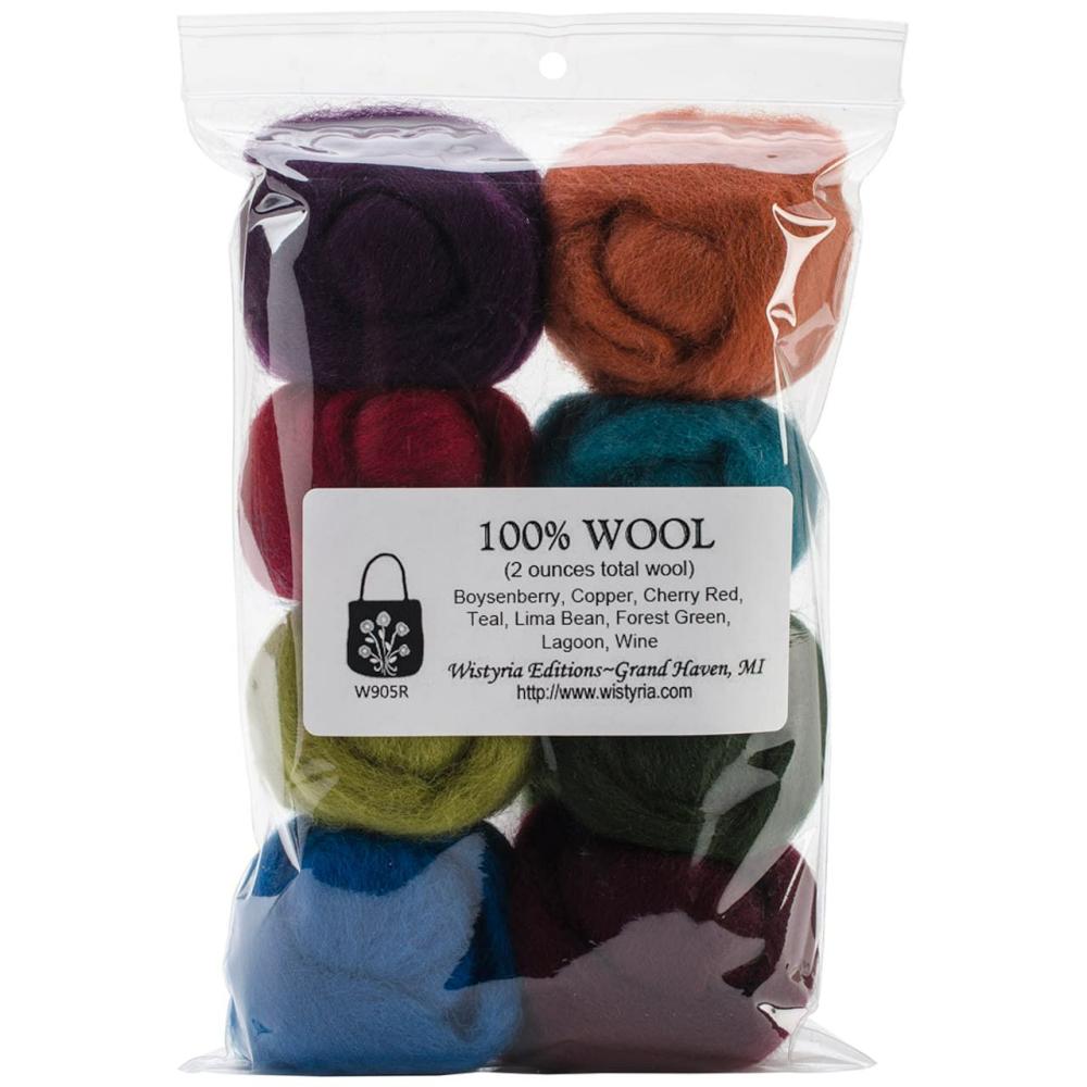 The Bouquet Wool Roving Rolls, 2oz.  |   Felting Felting Felting