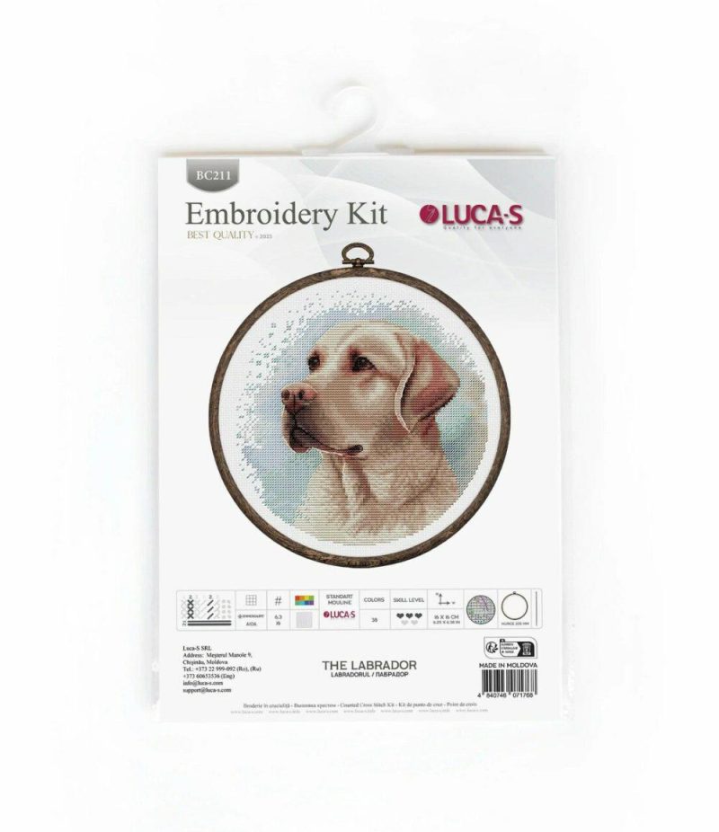 The Labrador BC211l Counted Cross-Stitch Kit  |   Cross Stitch & Embroidery Cross Stitch & Embroidery Cross Stitch & Embroidery