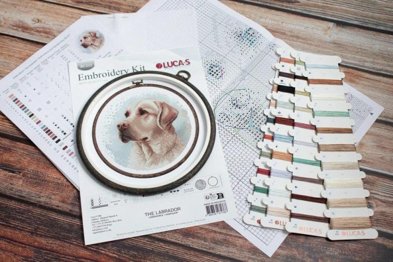 The Labrador BC211l Counted Cross-Stitch Kit  |   Cross Stitch & Embroidery Cross Stitch & Embroidery Cross Stitch & Embroidery