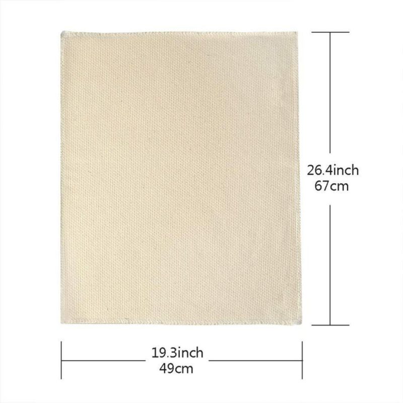 Tufting Cloth Punch Needle Fabric, Embroidery Fabric, Monks Cloth for Punch Needle Embroidery Rug-Punch & Pinch Needle, 26.4 x 19.3 Inch  |   Rug Tufting Needlework & Fiber Arts Rug Tufting