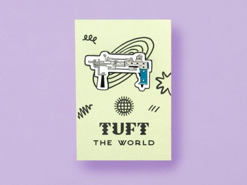 Tufting Machine Enamel Pin  |   Rug Tufting Needlework & Fiber Arts Rug Tufting