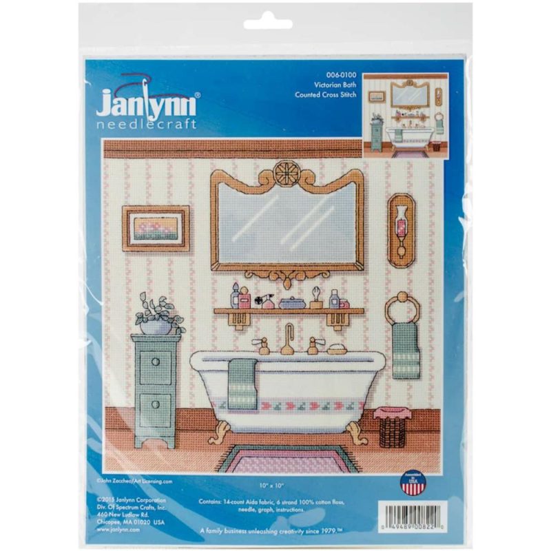 Victorian Bath Counted Cross Stitch Kit  |   Cross Stitch & Embroidery Cross Stitch & Embroidery Cross Stitch & Embroidery