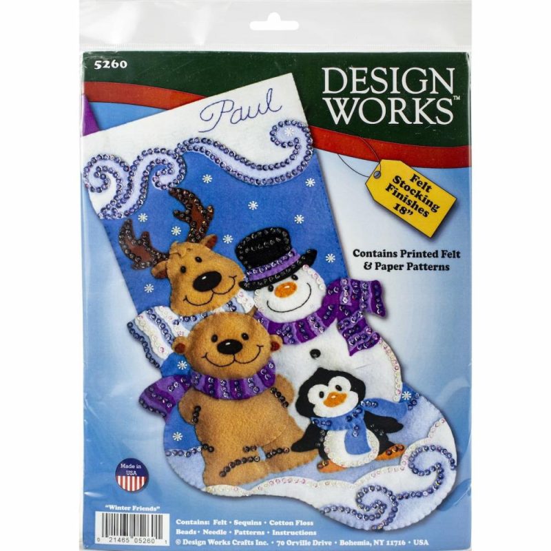 Winter Friends Felt Stocking Kit  |   Appliqué Appliqué Appliqué