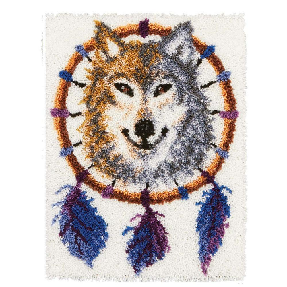 Wolf Dreamcatcher Latch Hook Kit Multicolor |   Latch Hook Latch Hook Latch Hook