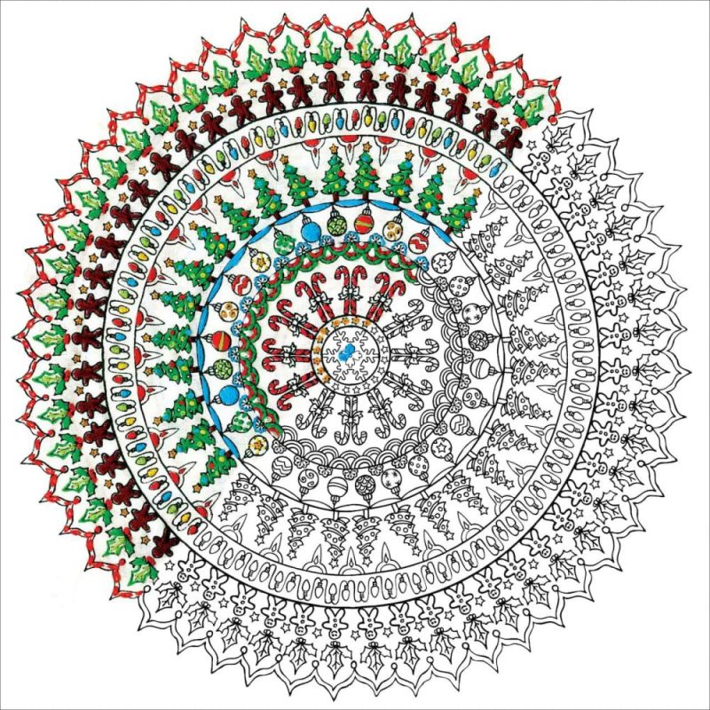 Zenbroidery™ Christmas Mandala Stamped Embroidery Kit  |   Cross Stitch & Embroidery Cross Stitch & Embroidery Cross Stitch & Embroidery