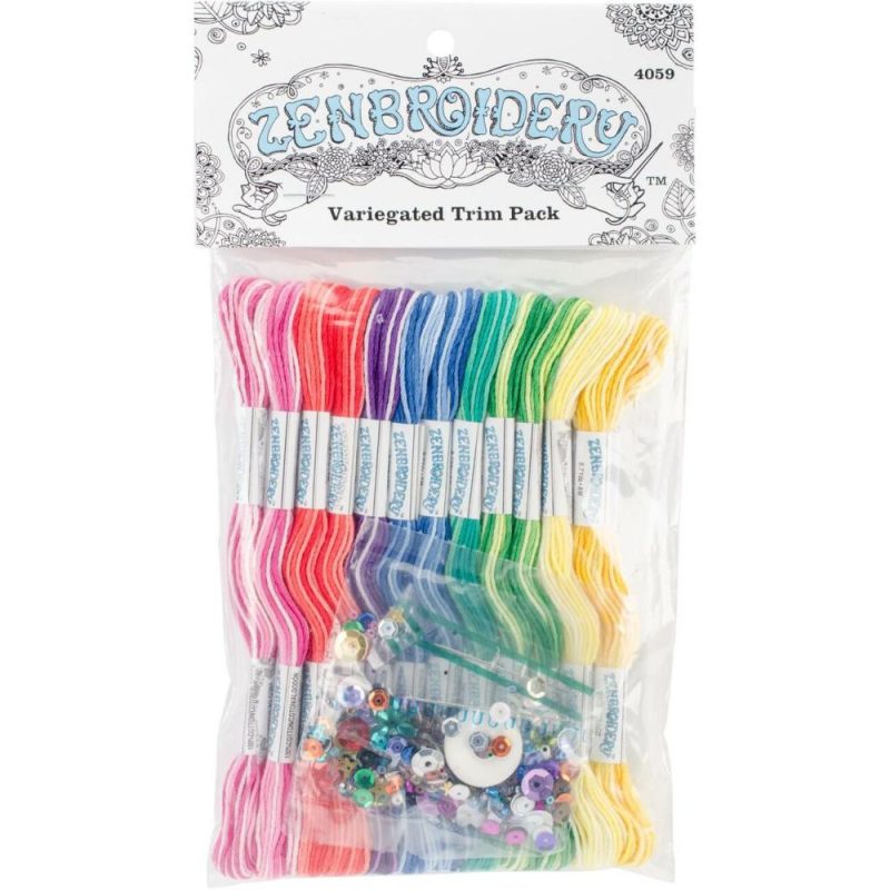 Zenbroidery™ Variegated Stitching Trim Pack  |   Floss Packs Floss Packs Floss Packs