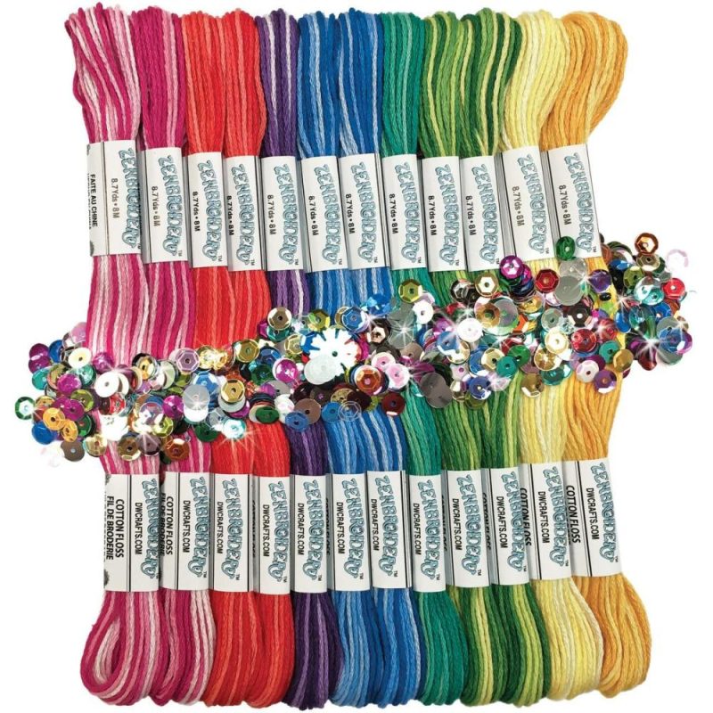 Zenbroidery™ Variegated Stitching Trim Pack  |   Floss Packs Floss Packs Floss Packs