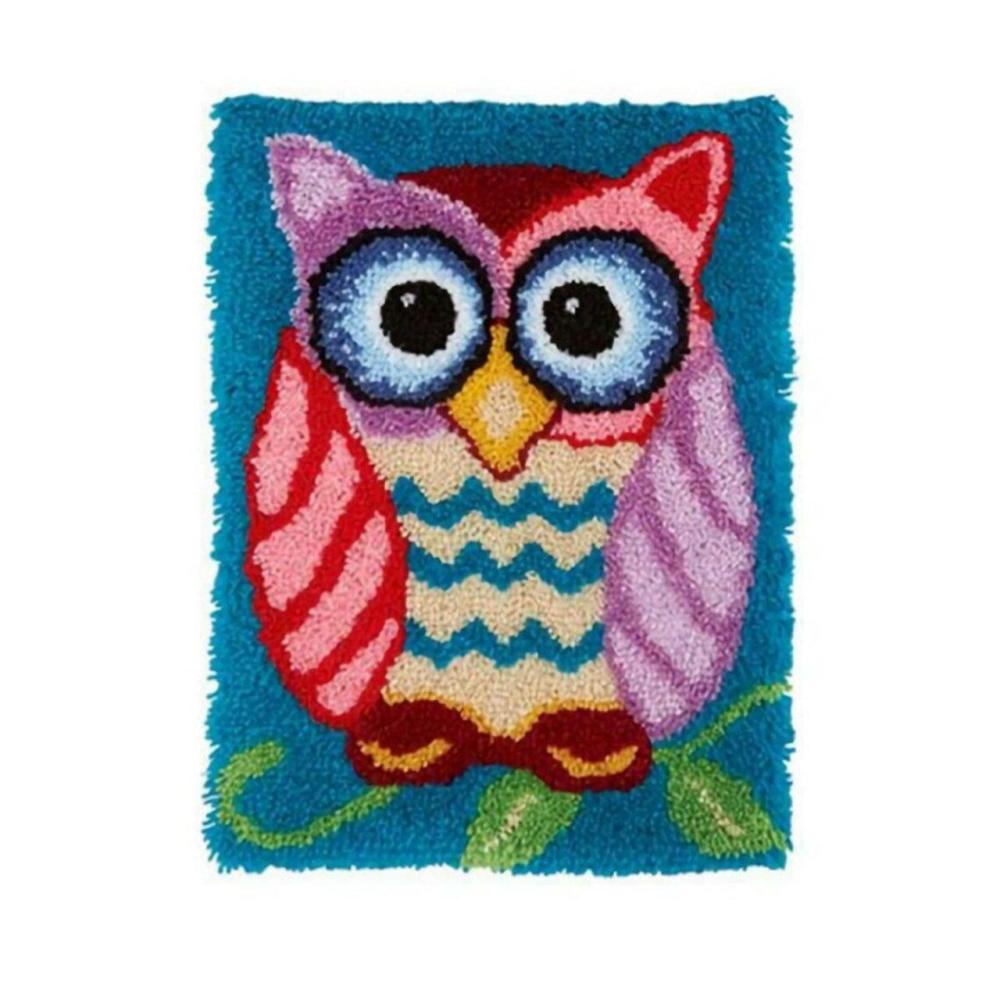 Latch Hook Rug Kit Owl  |   Home Decor Yarn Home Decor Yarn Home Decor Yarn