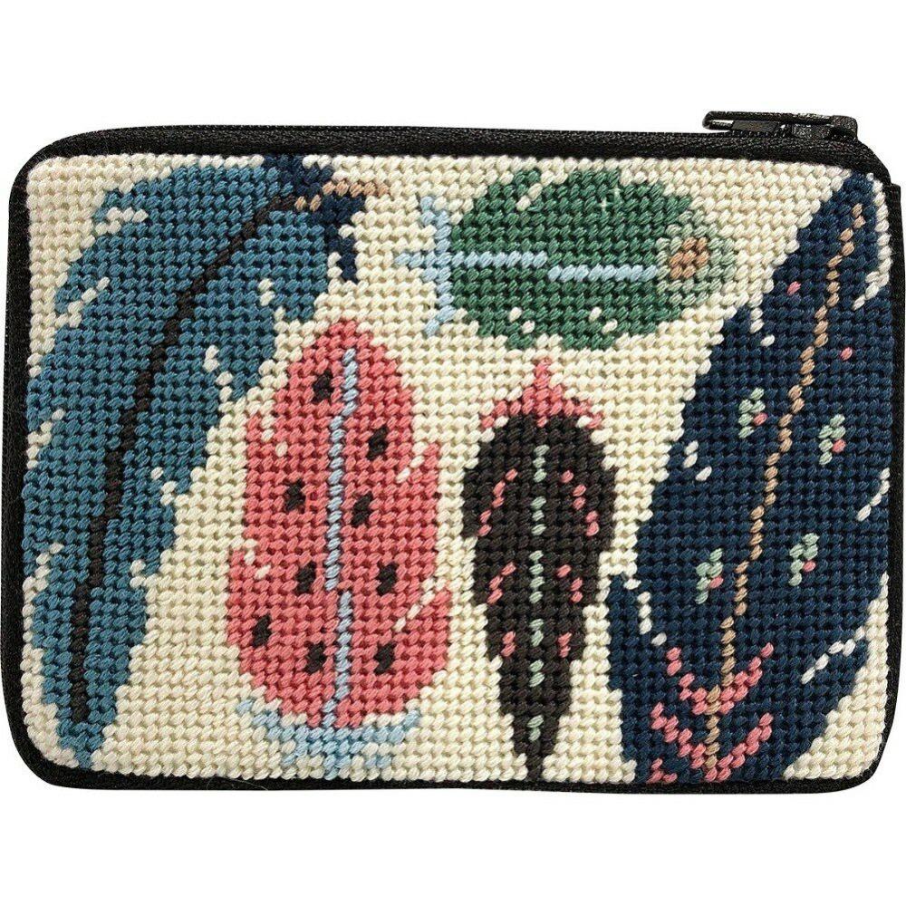 Needlepoint Coin Purse Kit- Feathers Multicolor |   Needlepoint Needlepoint Multicolor