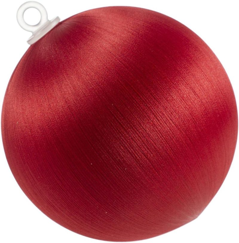 Decor Satin Covered Styrofoam Balls 3″ 4/Pkg Christmas Red |   Knitting Supplies Knitting & Crochet Christmas Red