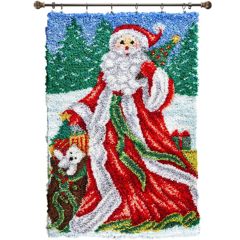 Father Christmas Latch Hook Kit Multicolor |   Latch Hook Latch Hook Latch Hook