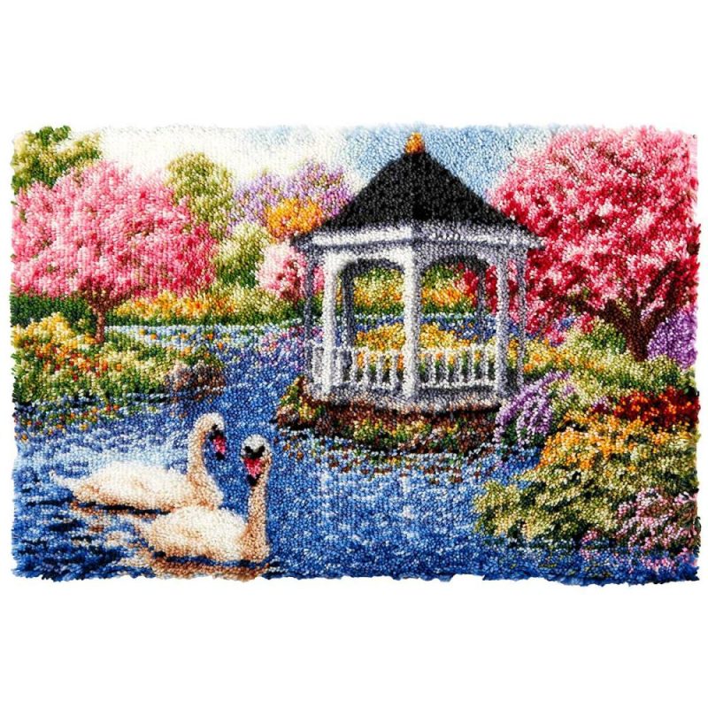 Spring Garden Gazebo Latch Hook Kit Multicolor |   Latch Hook Latch Hook Latch Hook