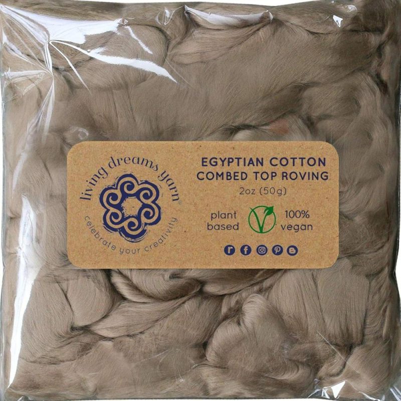 Egyptian Cotton – Beautifully Dyed Vivid Colors, Combed Top Roving for Spinning, Blending, Felting, Weaving. Terra |   Felting Felting Felting