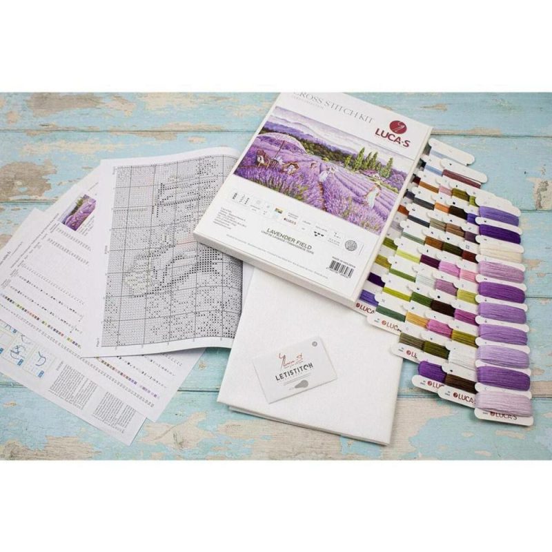 Lavender Field Counted Cross Stitch Kit  |   Cross Stitch & Embroidery Cross Stitch & Embroidery Cross Stitch & Embroidery