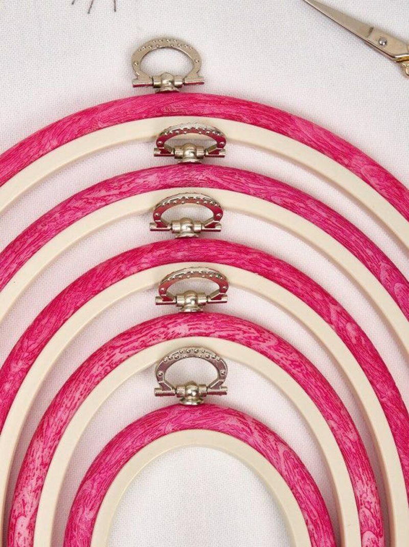 Oval Flexi Hoop 230-7 Pink  |   Hoops & Frames Hoops & Frames Hoops & Frames