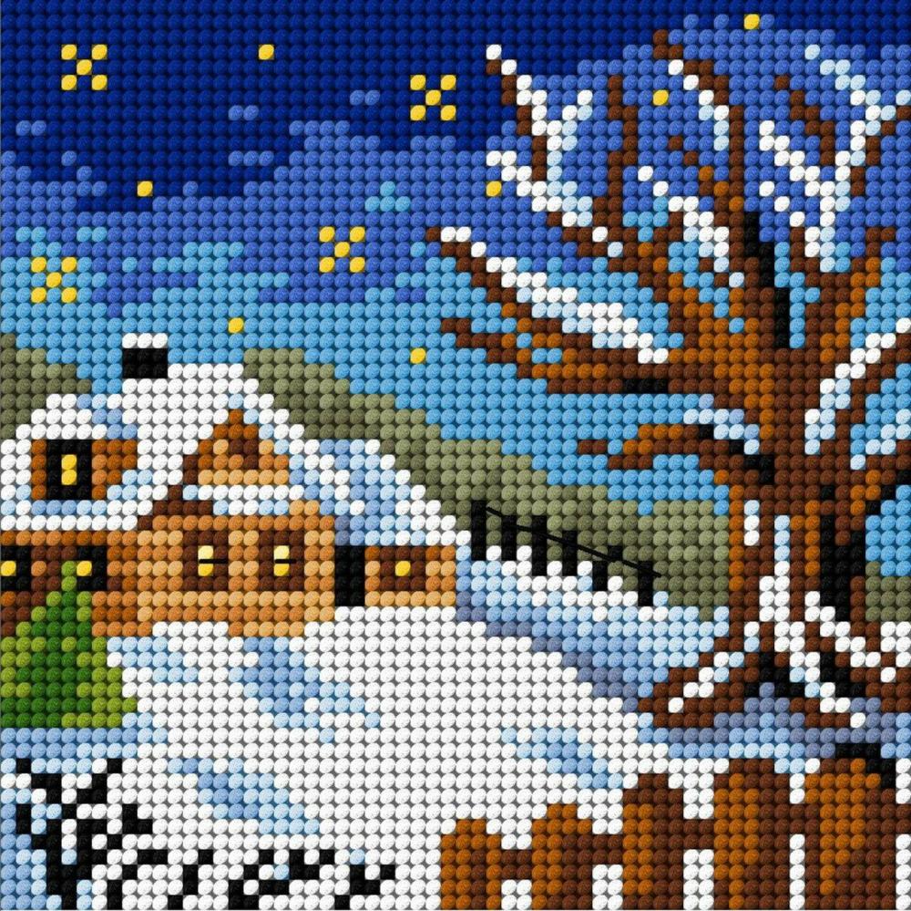 Gobelin canvas for halfstitch without yarn Four Seasons – Winter 2479D  |   Needlepoint Needlepoint Needlepoint