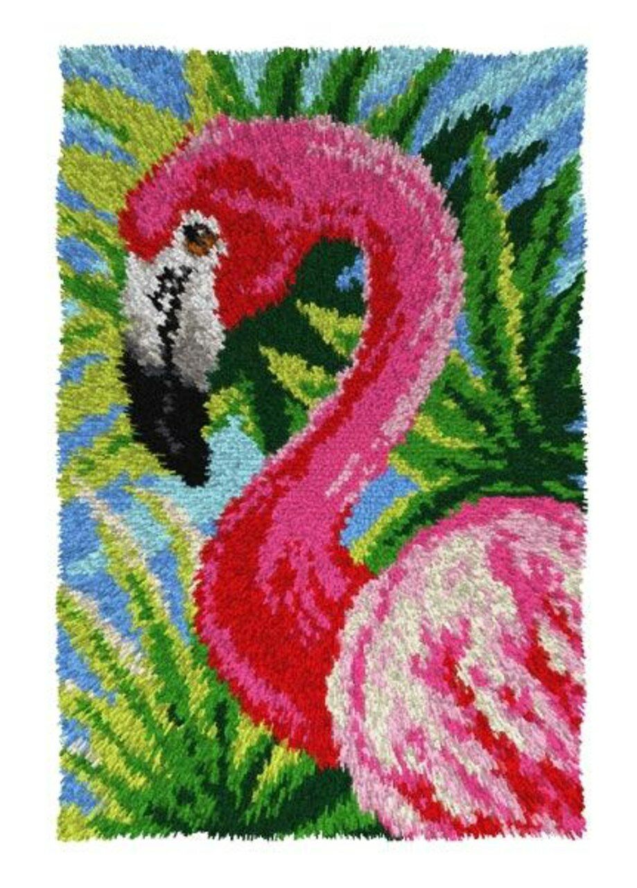 Latch hook rug kit “Flamingo” 4151  |   Latch Hook Latch Hook Latch Hook